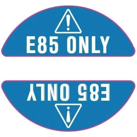 Fuel Stickers E85 Sticker, Flex Fuel Label for Fuel Cap: Fleet Vehicles, Trucks, Vans, Hvy-Dty, 10PK Z-GCE85x10